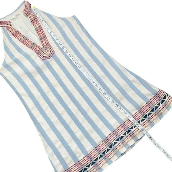 THML Tank Style Embroidered Bohemian Shift Dress - Picture 12 of 13